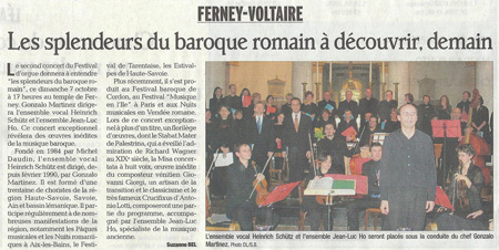 4e festival des Amis de l’Orgue de Ferney-Voltaire