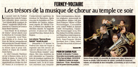 2e festival des Amis de l’Orgue de Ferney-Voltaire